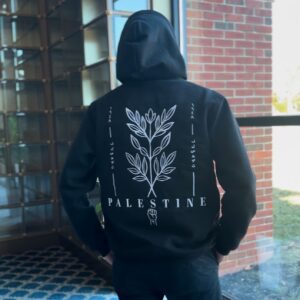 Palestine Olive Tree Embroidery Hoodie